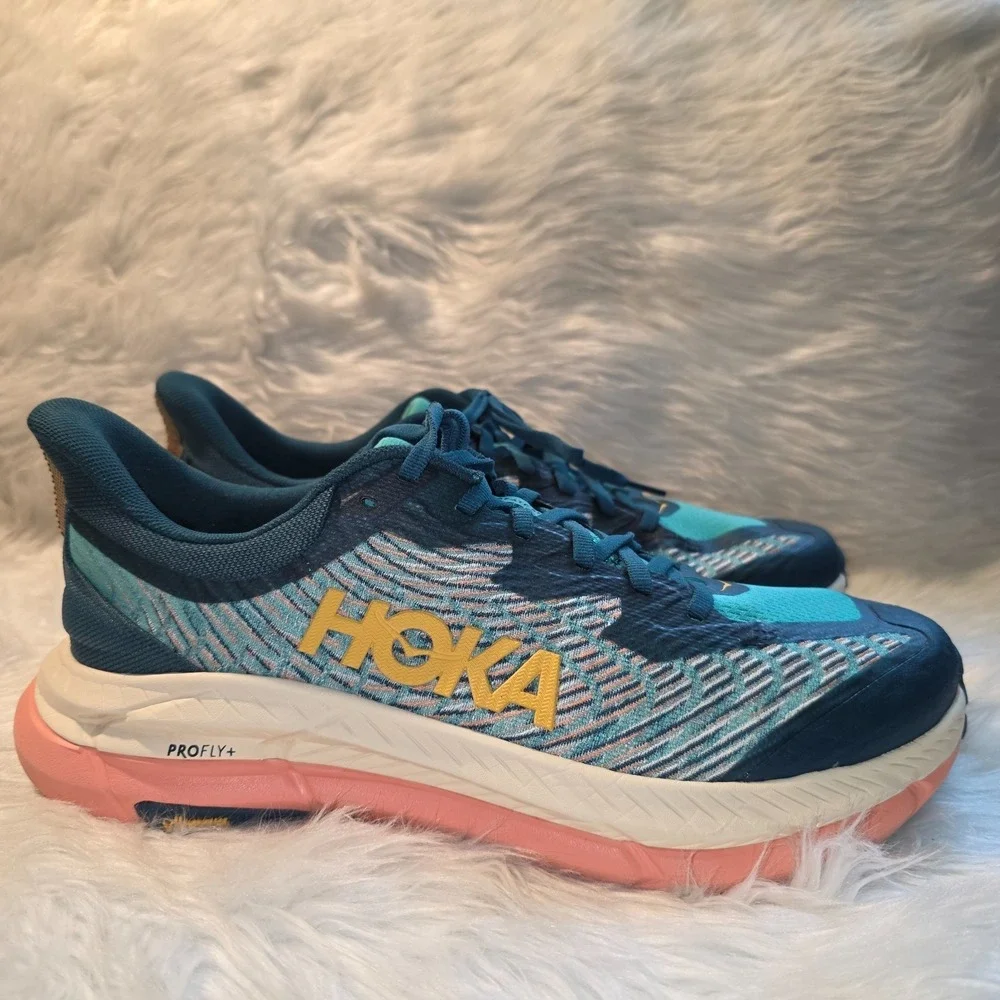 Womens HOKA Mafate Speed 4 Trail Running Shoes Size 10B Teal 1131056-DTWGR